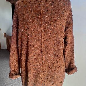 J.Jill Cozy Burnt Brown Sweater